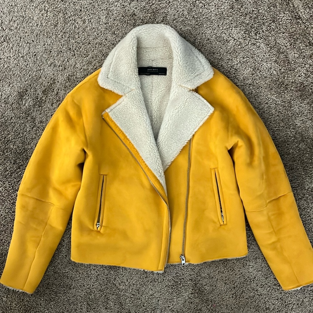 Zara faux suede jacket